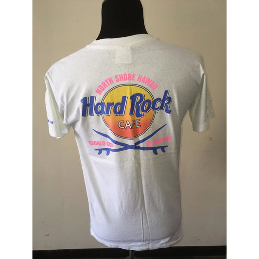 Vintage Hard Rock Cafe Mens Size 42-44 Large White Tee Shirt - A+ Stuff