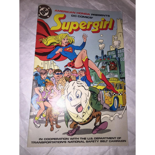 American Honda Presents DC Comics SUPERGIRL Vintage Comic Book - A+ Stuff
