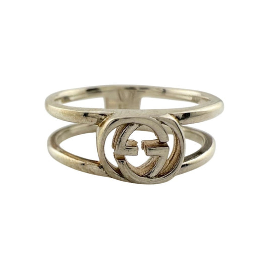 Gucci Interlocking G Open Band Ring Size 5.75 (11)