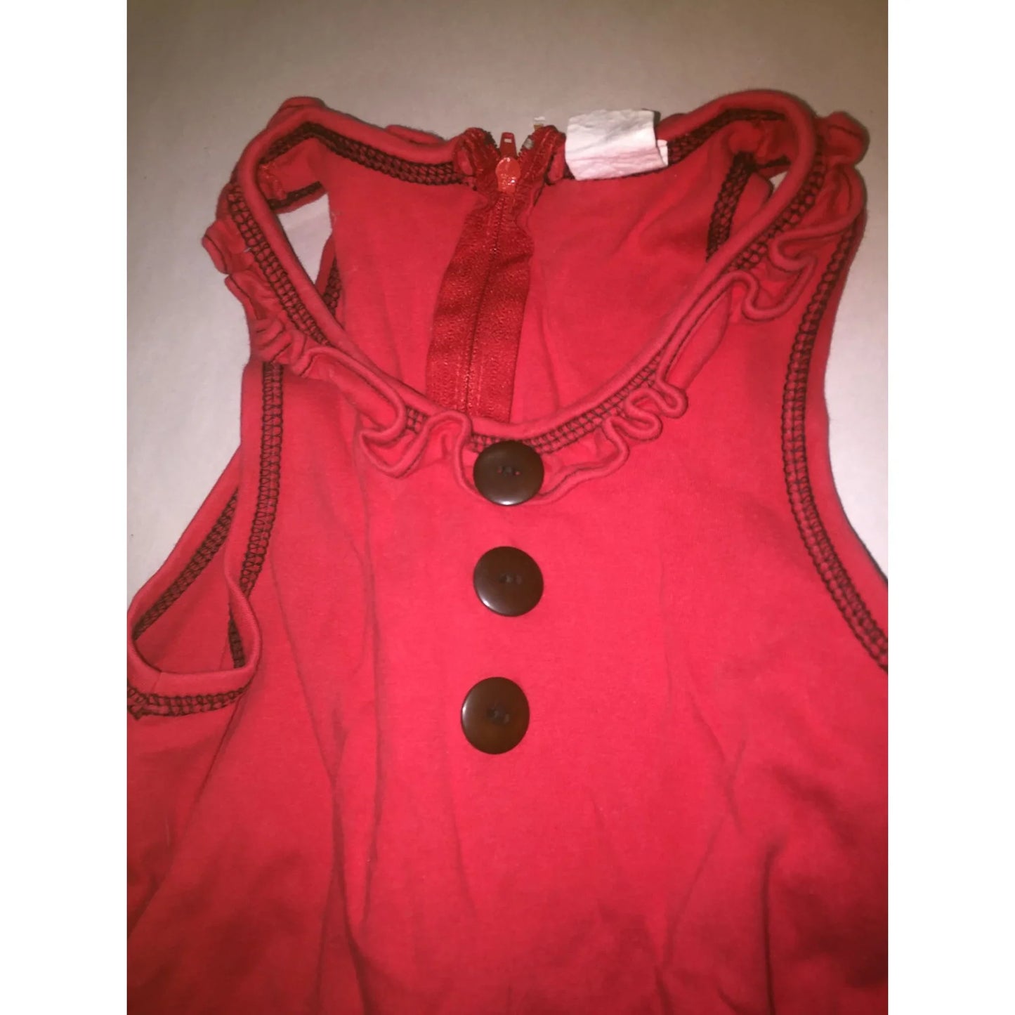 Baby Girl's Size 18M Bubble Romper w/ Red Cherries & White Kitty Cats - A+ Stuff
