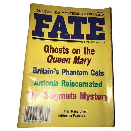 Vintage FATE Pulp Digest Paperback Magazine April 1984 Vol. 37- #5- Issue 409