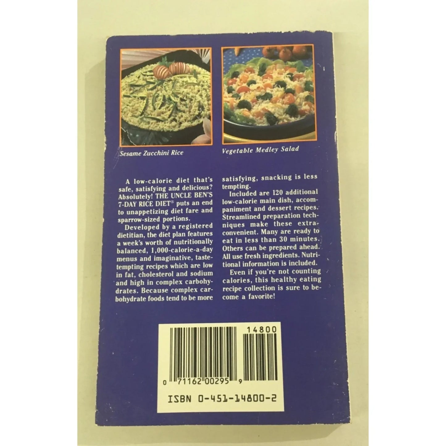 The Uncle Ben's 7-Day Rice Diet: Plus 120 Easy, Low-Calorie Rice Recipes Paperback - A+ Stuff