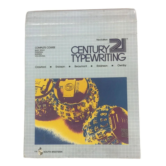 Century 21 Typewriting 3rd Edition Complete Course Vintage Book - A+ Stuff