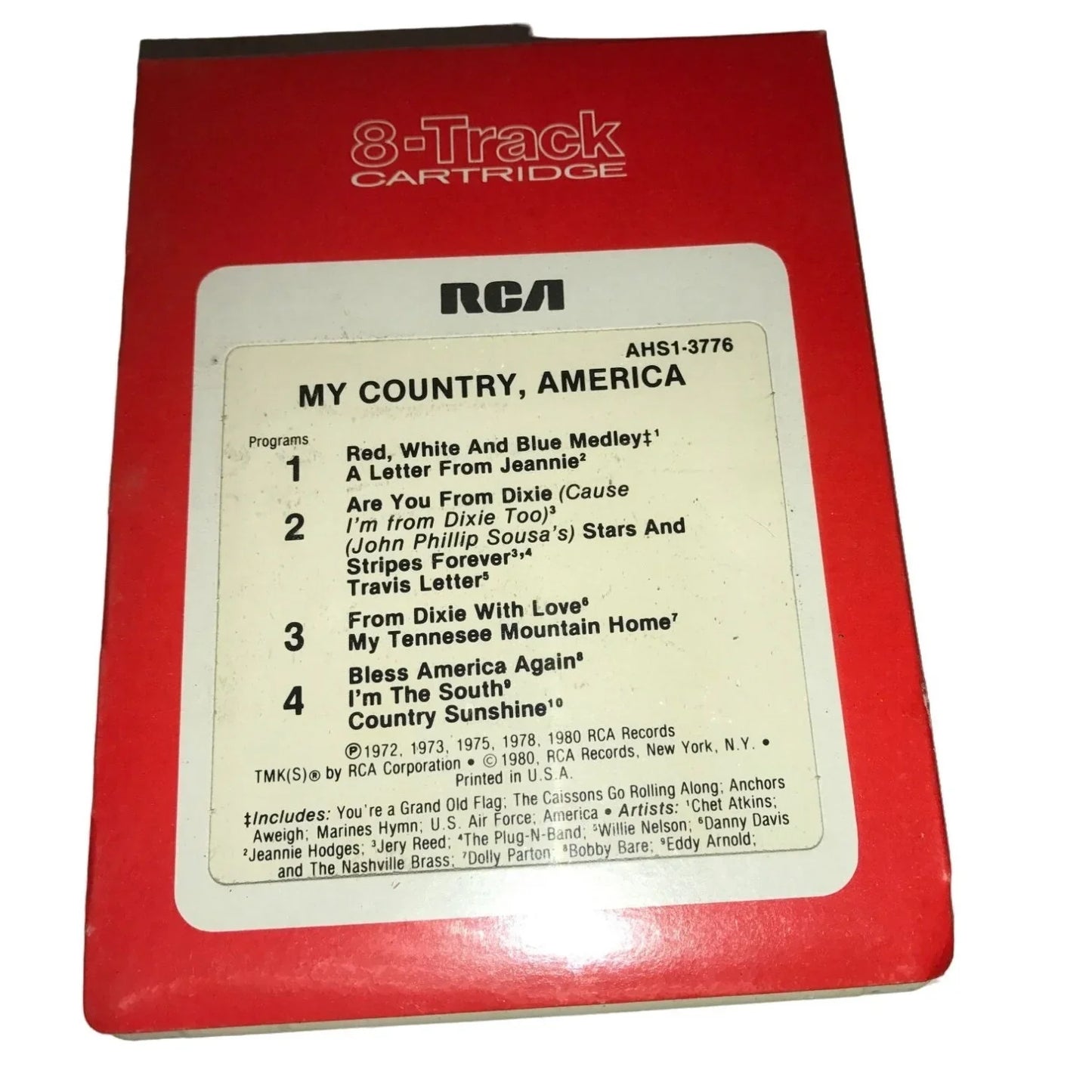 Vintage Music Eight Track My Country, America - A+ Stuff