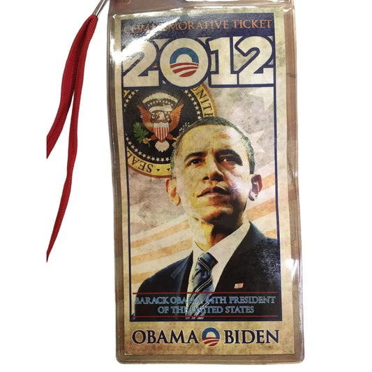 Barack Obama 44th President of the U.S.- 2012 Commemorative Ticket - A+ Stuff