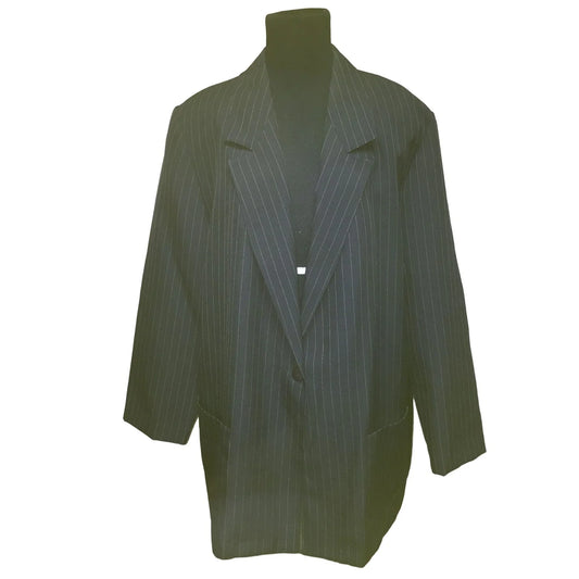 Mens Donnkenny Collared Black Dress Coat Size B4- Style 21-8392-9 - A+ Stuff