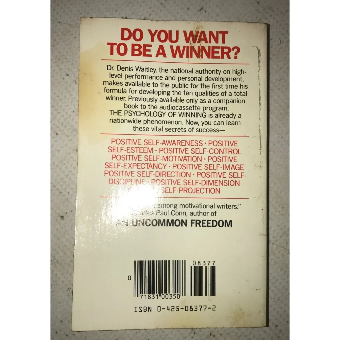 The Psychology of Winning: Ten Qualities of a Total Winner by Denis Waitley - A+ Stuff