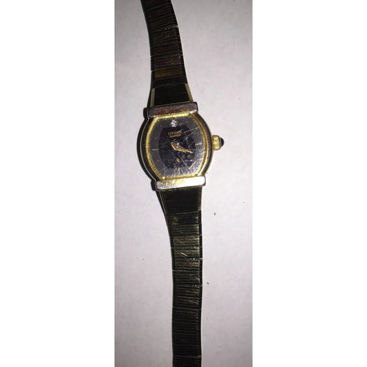 Womens Citizen Quartz Gold Tone 7 Inch Watch- Watch has Scratches - A+ Stuff