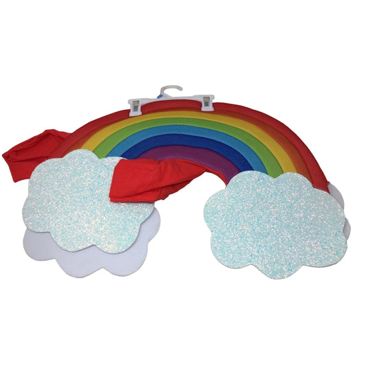 Rainbow Sparkle Pet Dog Halloween Costume double sided Size Small- NEW - A+ Stuff