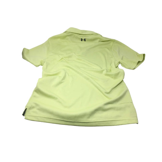 Mens Under Armour Neon Yellow Collared Shirt Size Medium - A+ Stuff