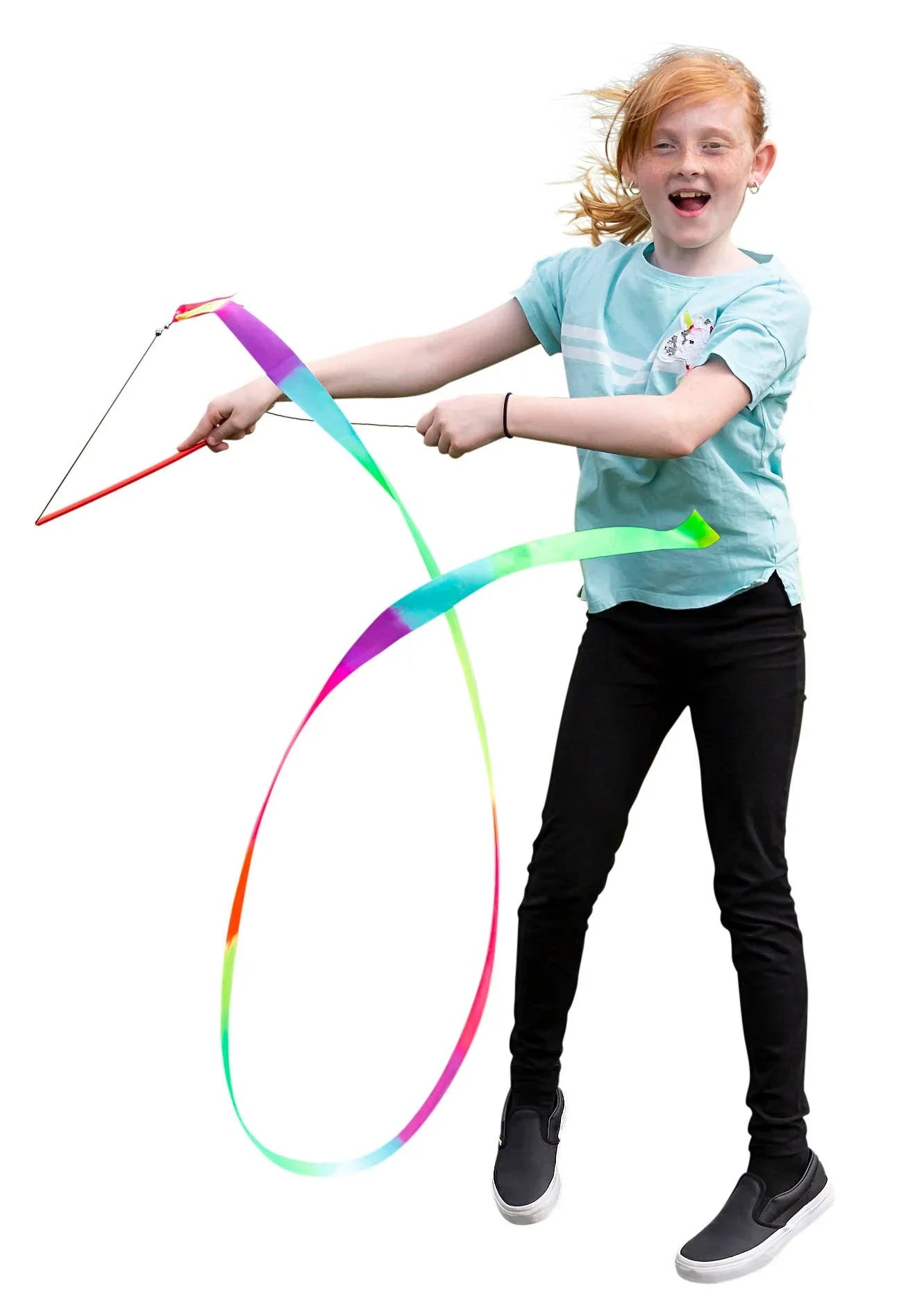 Playground Classics Rainbow Stunt Streamer - Gymnastics / Dance Activity Toy - A+ Stuff