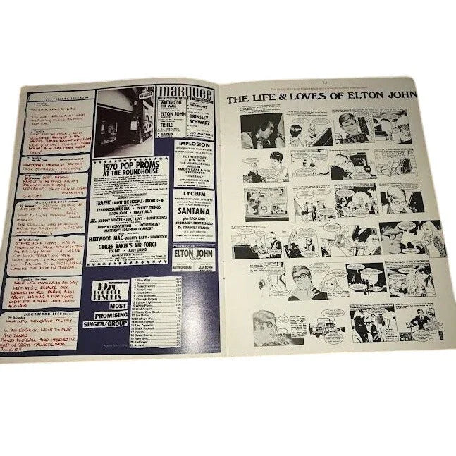 Liberty Wants Talent - Elton John - LYRICS and SCRAPS Photo and Song Lyrics (1975 ) Big Pig Music Ltd. A+ Stuff Vintage Advertising