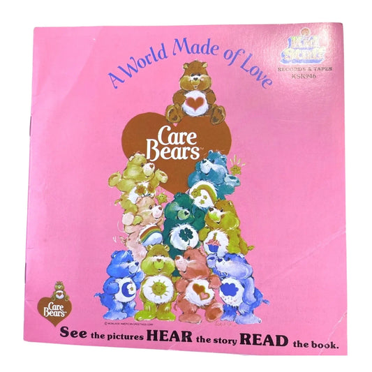 A World Made of Love Care Bears Vintage Vinyl Record storybook - A+ Stuff