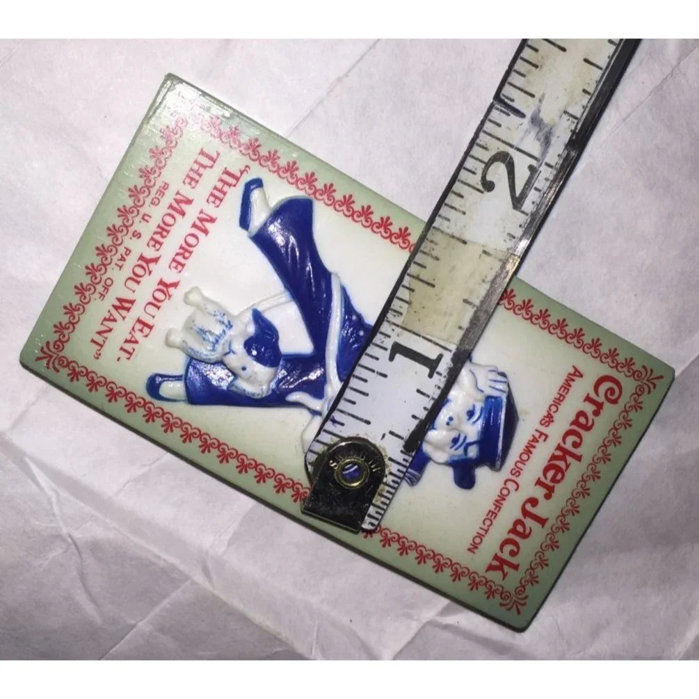 Cracker Jack Americas Famous Confection "The More You Eat, The More You Want" Vintage Magnet - A+ Stuff