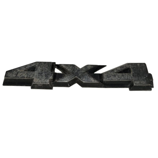 4x4 Silver/Black Auto Patch Emblem/Hood Ornament - A+ Stuff