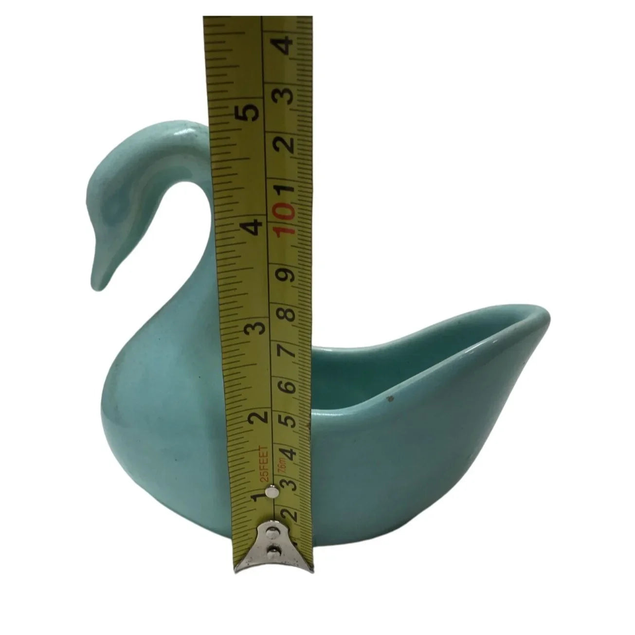 Vintage Ceramic Blue Long Necked Swan Planter/Vase - A+ Stuff