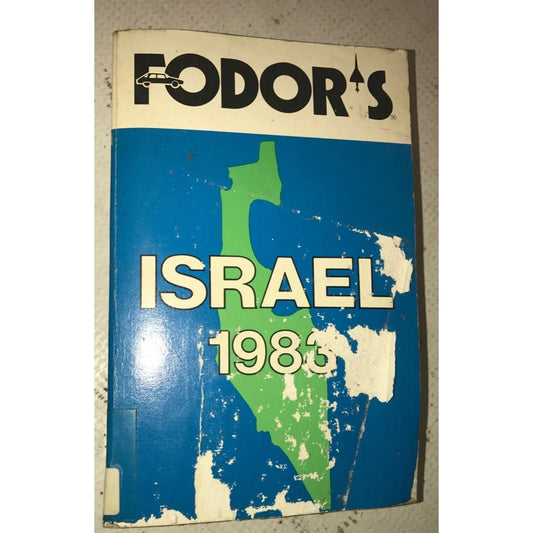 Fodor's Israel 1983 Vintage Book by Douglas Dickins - A+ Stuff