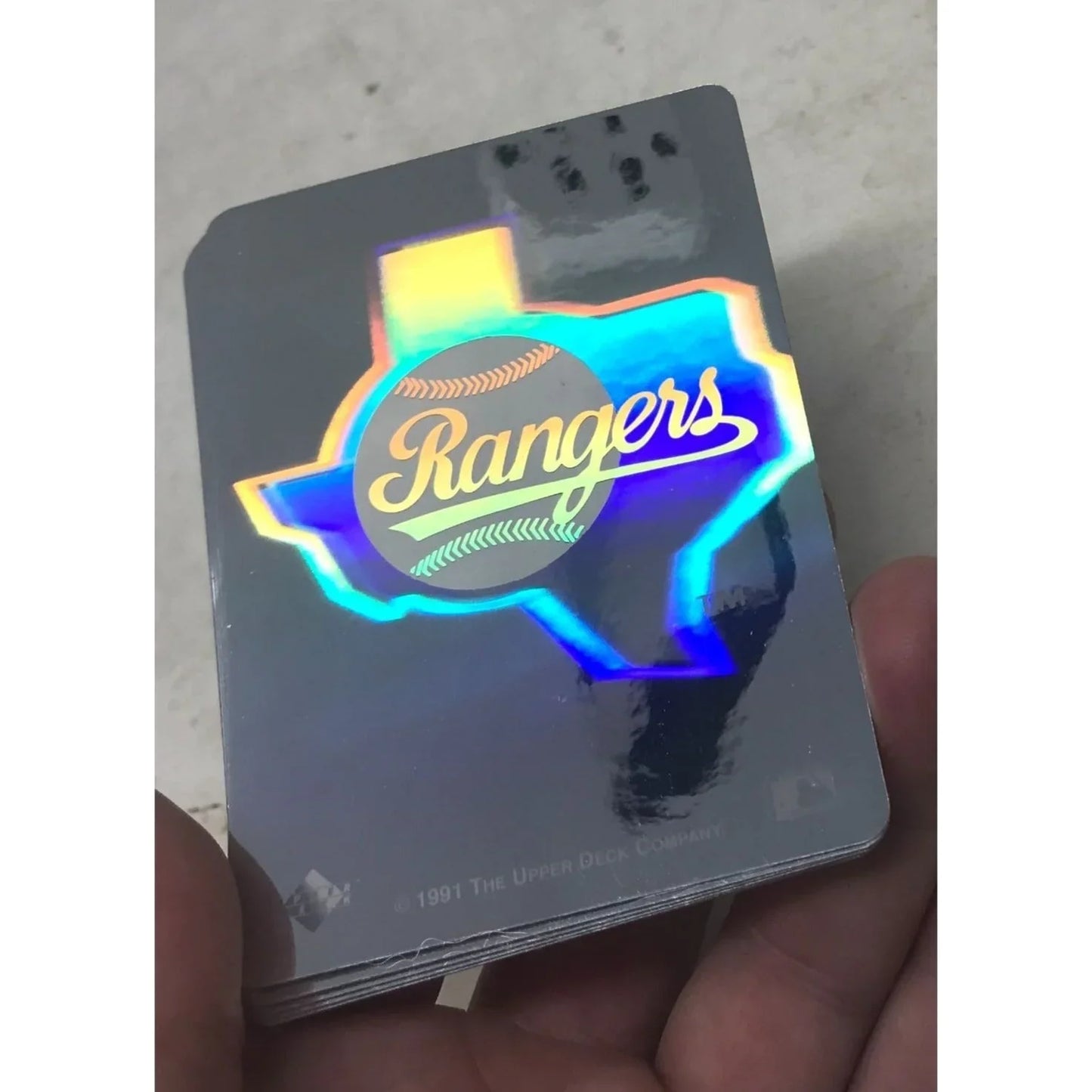 1991 Upper Deck Team Logo Hologram Sticker/card Texas Rangers A+ Stuff A+ Stuff