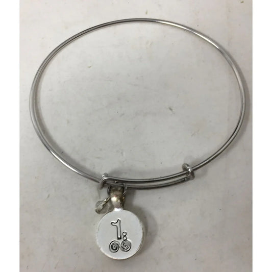 Womens Silver Tone Bracelet for Birth Month April A+ Stuff A+ Stuff
