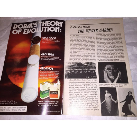 Broadway Cort Theatre PLAYBILL THE MAGIC SHOW Vintage 1970's Paperback - A+ Stuff