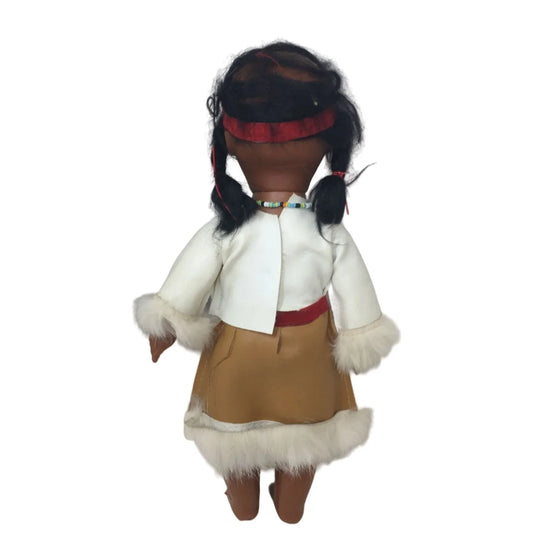 Native American Girl Doll (plastic) Vintage (1970s) Collectible Cultural Doll -- A+ Stuff Cultural Dolls