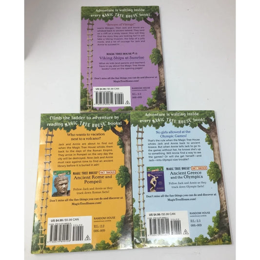 Magic Tree House Paperback Books (3) by Mary Pope Osborne - A+ Stuff