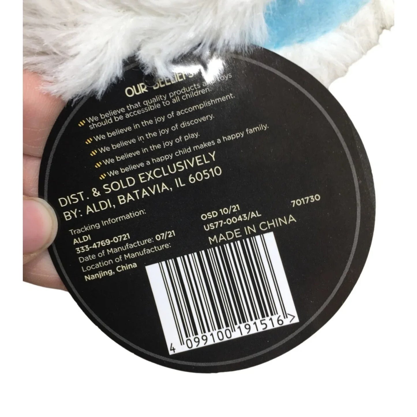 Giant Plush Bunny Mask New w/ Tags (8+) - A+ Stuff