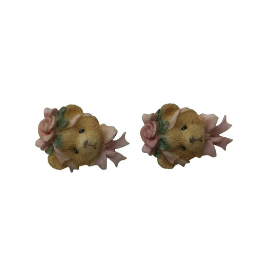 Vintage 1995 Enesco Cherished Teddies Earrings (2 pairs)