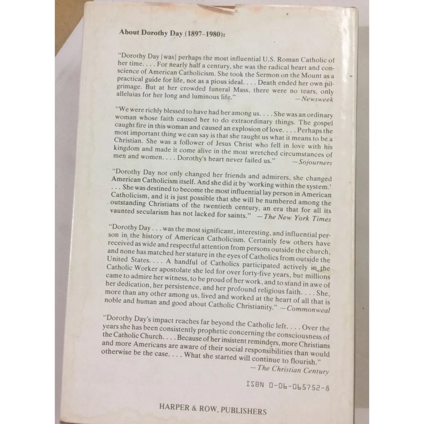 Dorothy Day A Biography Book by William Miller - A+ Stuff