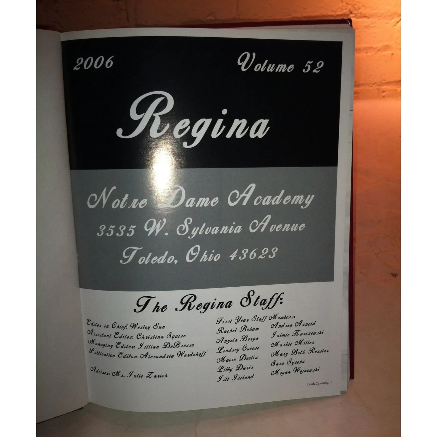 2006 Notre Dame Academy Toledo Ohio Annual Yearbook - Regina - A+ Stuff