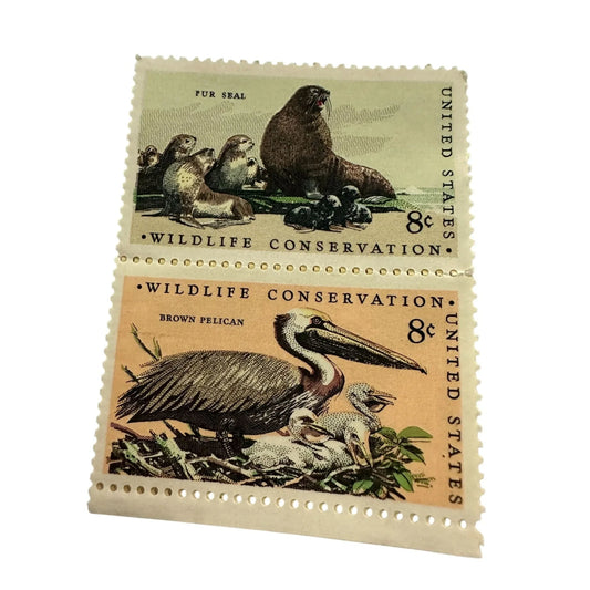 4 Wildlife Conservation United States 8 Cent Postage Stamps - A+ Stuff - Stamp - A+ Stuff
