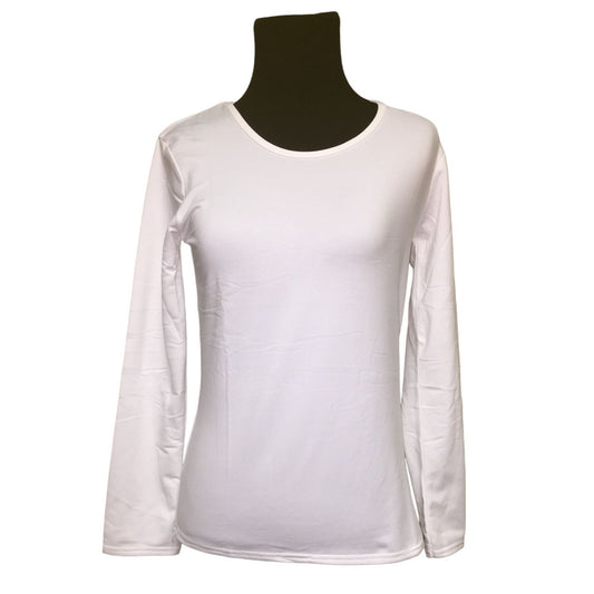 Womens White Long Sleeve Shirt New with Tags- No Size But Seems to be a Small