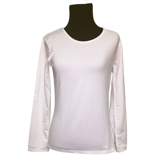 Womens White Long Sleeve Shirt New with Tags- No Size But Seems to be a Small - A+ Stuff