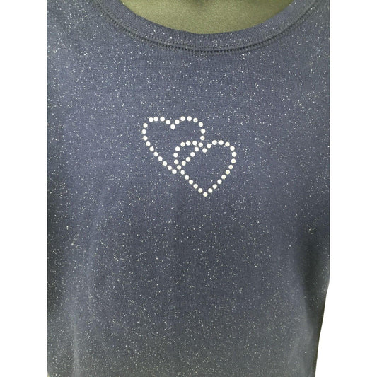 Energie Navy Blue Sparkly Long Sleeve Shirt Juniors/Teens Size Medium energie A+ Stuff