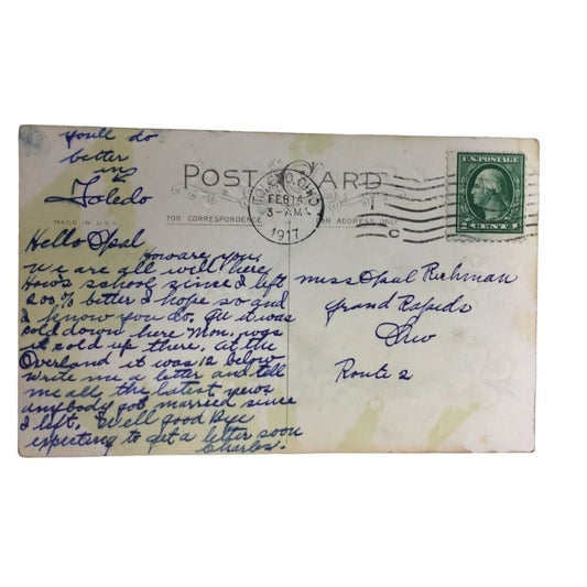 Vintage Collectible 1917 Valentines Day Postcard "Valentine Greetings" A+ Stuff A+ Stuff