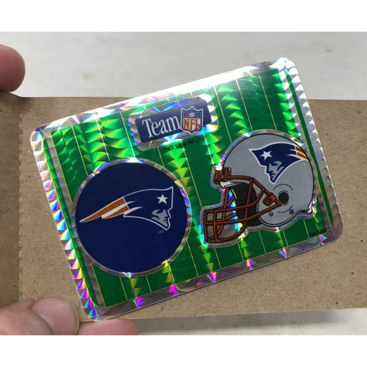 1994 NFLP New England Patriots Prism Logo and Helmet Sticker - A+ Stuff