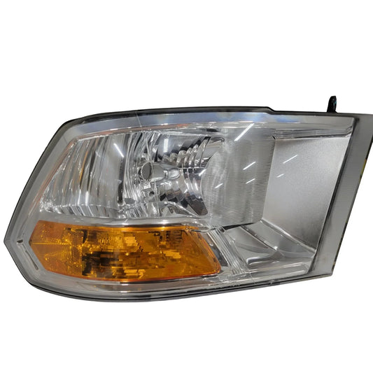 Driver's Side Headlight Assembly Compatible w 2009-2012 Dodge Ram 1500 2500 3500 Pickup Dual Beam Model Headlamp Replacement Chrome Housing Compatible A+ Stuff