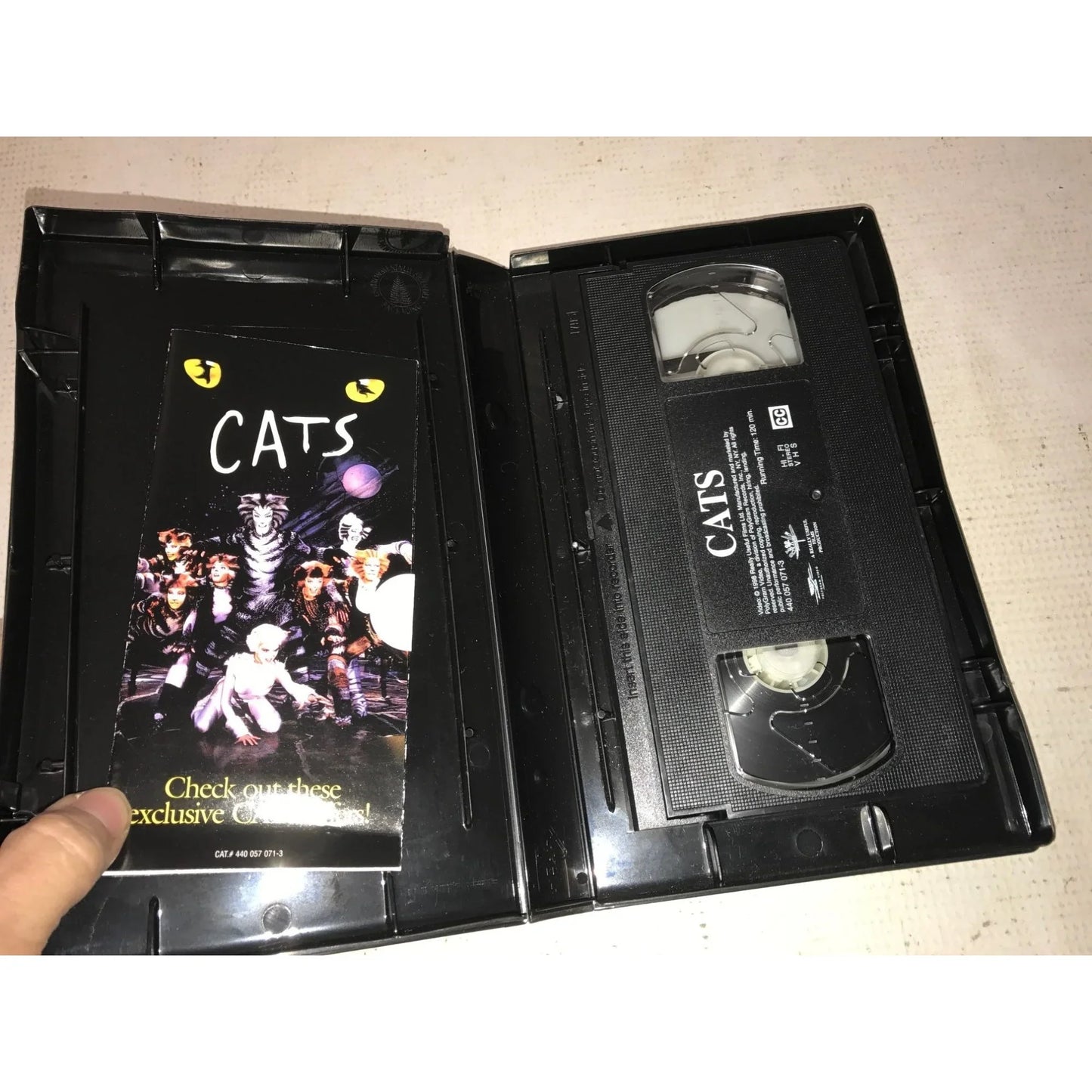 Cats Broadway Musical VHS with Case- Music by Andrew Lloyd Webber - A+ Stuff