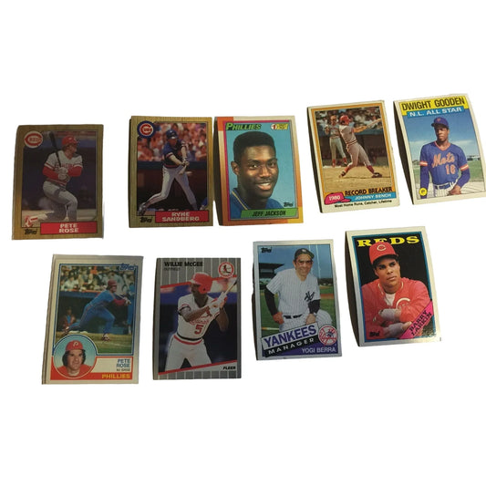 Vintage Collectible Lot of Baseball Cards (9) - A+ Stuff