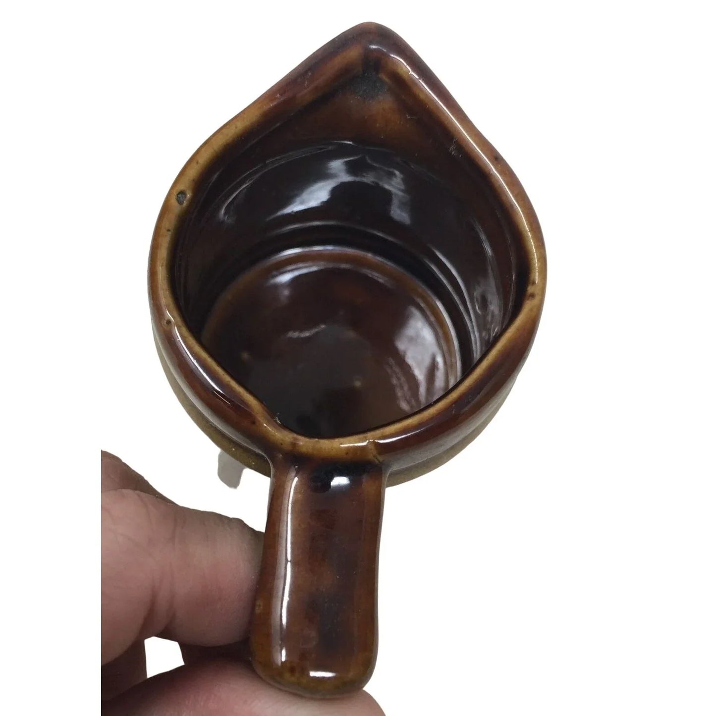 Vintage Stoneware Brown Glaze Measuring Cup- 1/2 Cup A+ Stuff A+ Stuff