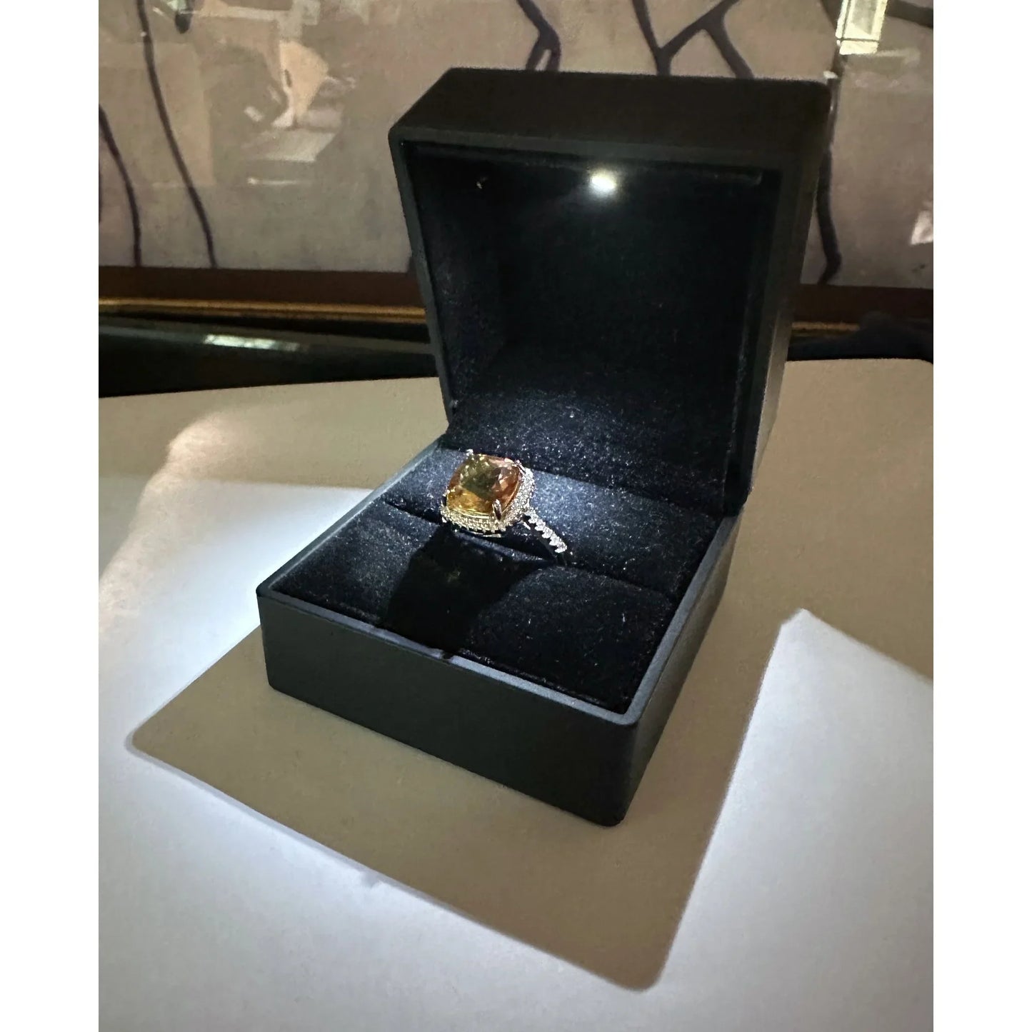 Beautiful 4.11 Ct Cushion cut Lab Grown Zulanite Ring - Sterling Silver (.925) - Size 6.25 - Stunning! - A+ Stuff
