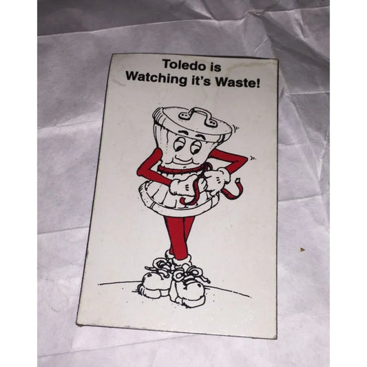 Toledo Is Watching It's Waste Vintage Collectible Magnet - A+ Stuff