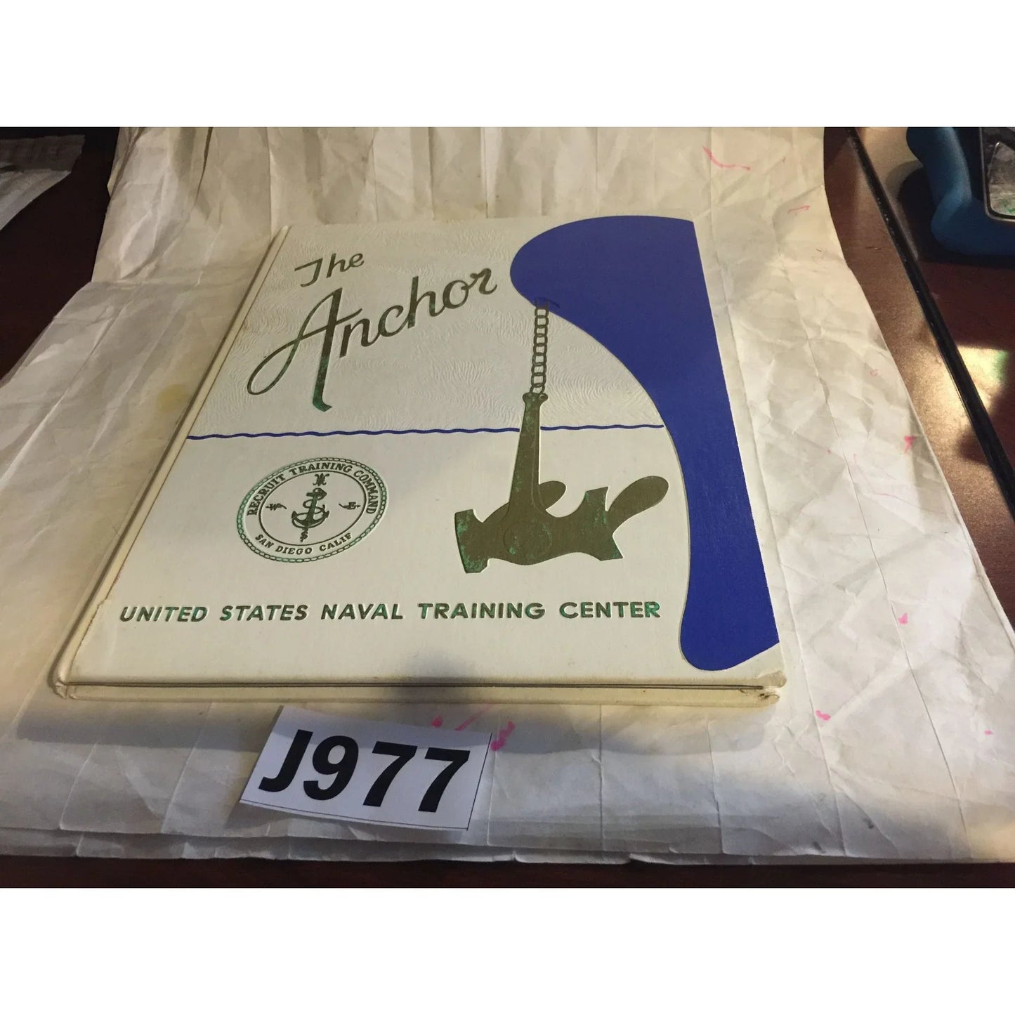 The Anchor United States Naval Training Center Vintage book Company 461 - A+ Stuff