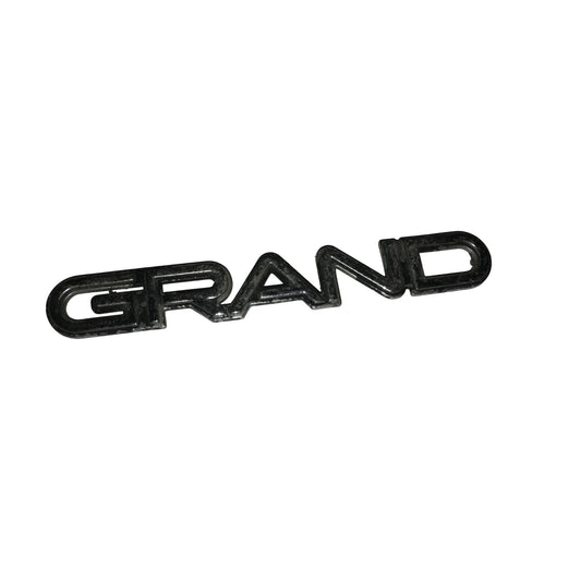 GRAND Silver Vehicle Hood Ornament/Auto Emblem Patch - A+ Stuff
