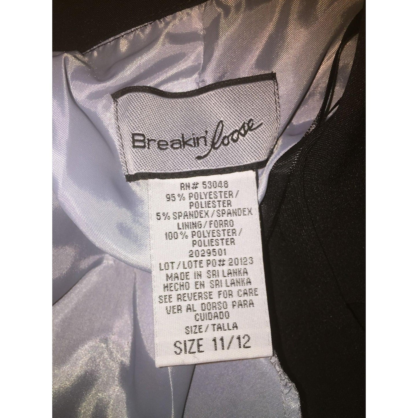 Womens Breakin' Loose Size 11/12 Long Sleeved Button Up Collared Jacket - A+ Stuff