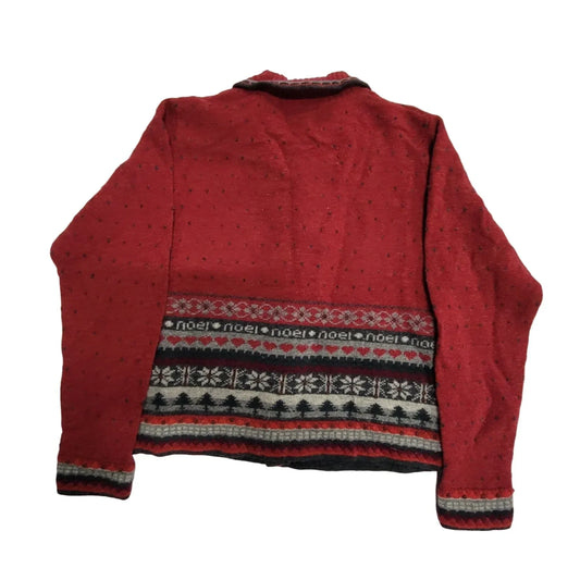 WOOLRICH Womens Button Up Collared Sweater Size Small - A+ Stuff