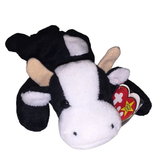 Vintage 1994 Collectible TY Beanie Baby Daisy the Cow with Tags - A+ Stuff