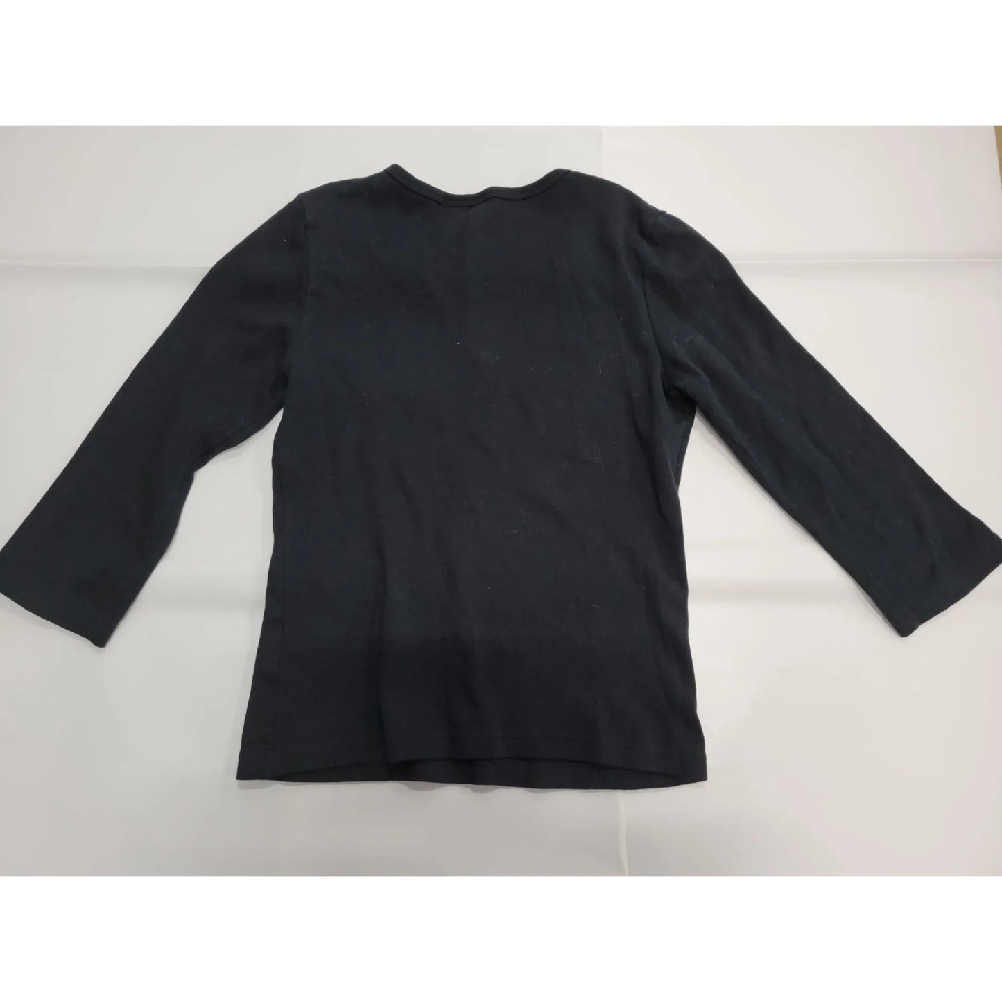 Womens Black Cotton Long Sleeved Shirt Size 6 - A+ Stuff