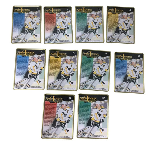 Mario Lemieux King of the Comeback Metal Collector Cards in Tin - NHL Collectible Metallic Impressions A+ Stuff
