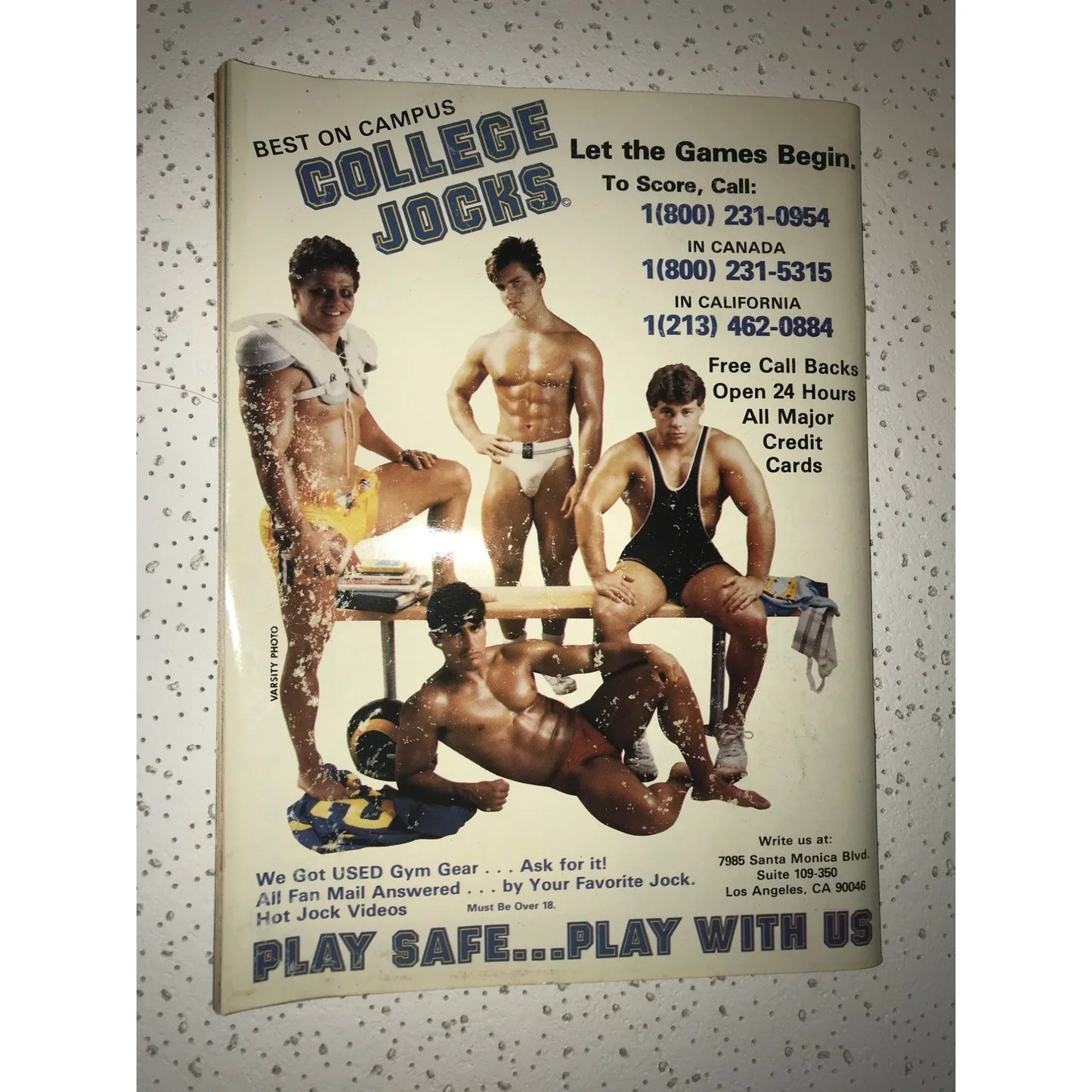 JOCK Vintage Magazine Jan. 1986 1st Anniversary Special Issue - A+ Stuff